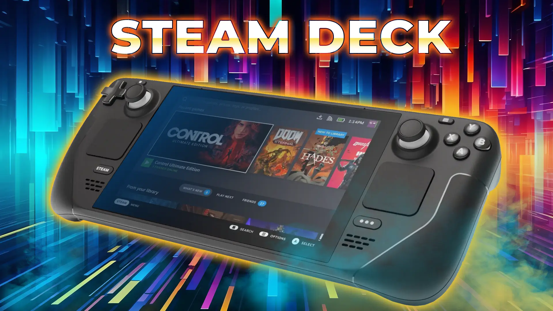 Steam Deck de Valve le premier Pc console sorti de la marque et qui rentre dans ce nouveau format 