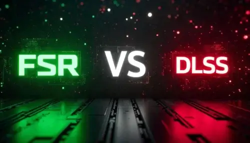 Comparaison de l'évolution du DLSS de Nvidia et du FSR d'AMD