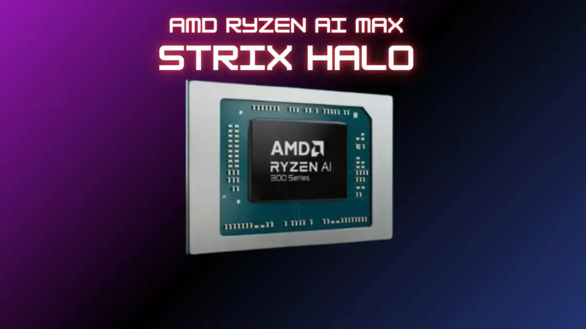 Processeur AMD Ryzen AI Max 390 de la série Strix Halo, offrant des performances de pointe avec 12 cœurs Zen 5, une fréquence d'horloge de 5,0 GHz et une architecture graphique RDNA 3.5.