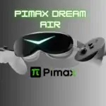 Casque VR Pimax Dream Air avec ses caractéristiques principales et son design compact