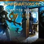 Image de présentation de Monster Hunter Wilds mettant en avant les configurations PC idéales pour jouer en 1080p, 1440p, 3440x1440p et 2160p.