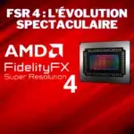 Schéma illustrant les améliorations apportées par AMD FSR 4 par rapport à FSR 3.1