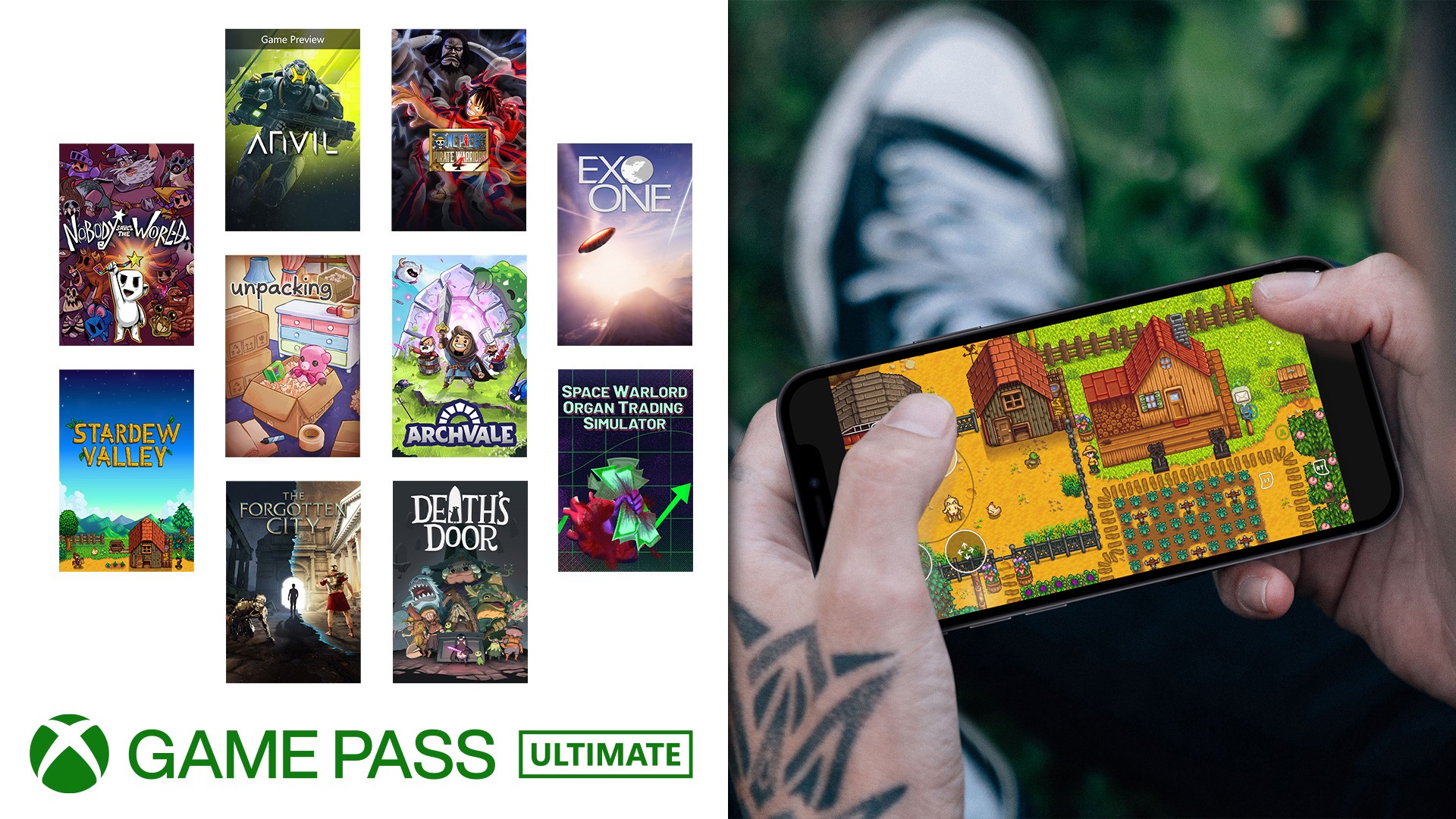 Xbox Game Pass - Commandes tactiles