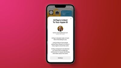 AirTag est lié à la fonctionnalité Apple ID