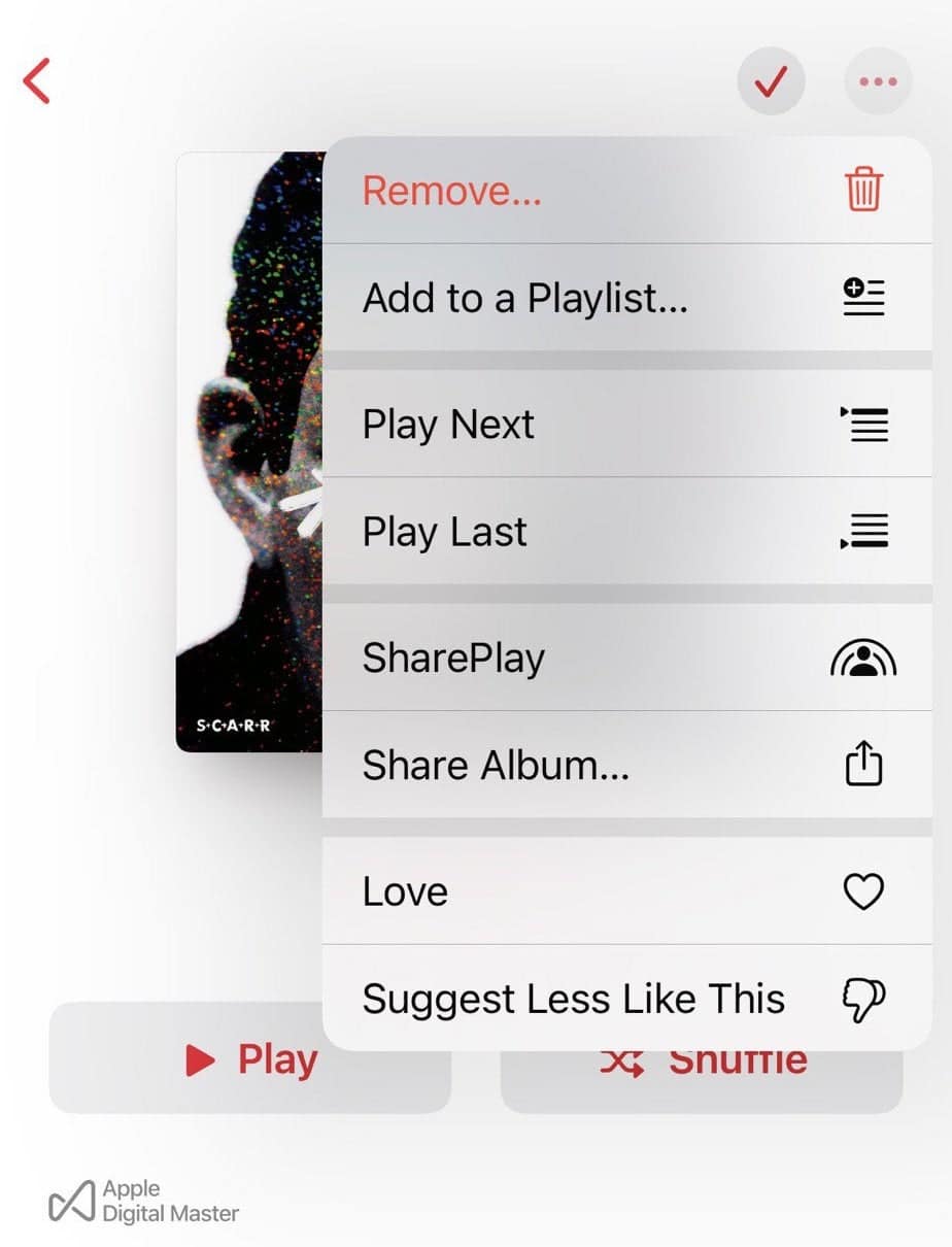 Application SharePlay dans la musique dans iOS 15.4