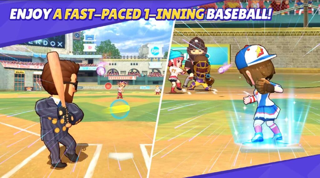 gameplay rapide de la ligue de super baseball