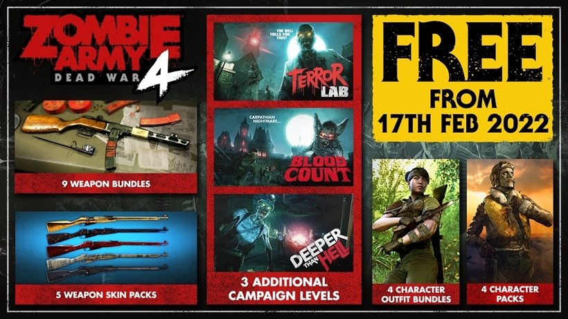 Zombie Army 4 Dead War pass saison 1 gratuit