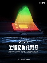 Solutions de refroidissement Redmi K50 Gaming