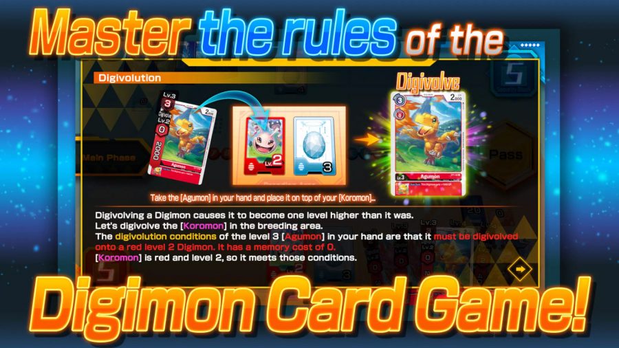 Écran promotionnel pour le jeu de cartes Digimon 