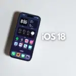 l'interface iOS 18 sur un iPhone, montrant le nouvel écran d'accueil personnalisable et le centre de contrôle redessiné