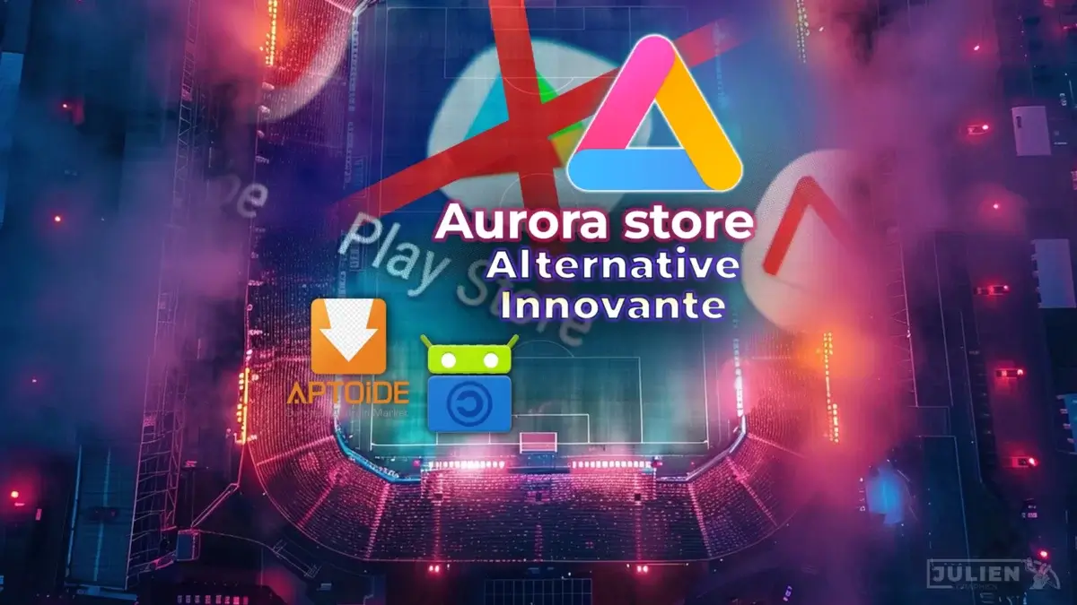 Interface d'installation d'Aurora Store sur un smartphone Android