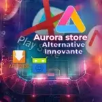 Interface d'installation d'Aurora Store sur un smartphone Android