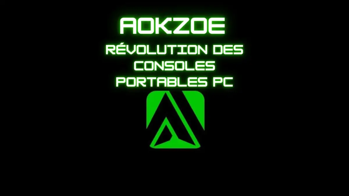 Console portable PC Aokzoe A1 X avec écran 8 pouces, processeur AMD Ryzen AI 9 HX 370 et design ergonomique pour gaming haute performance.