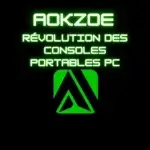 Console portable PC Aokzoe A1 X avec écran 8 pouces, processeur AMD Ryzen AI 9 HX 370 et design ergonomique pour gaming haute performance.