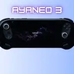 Console portable Ayaneo 3 avec écran OLED 7 pouces, processeur AMD Ryzen AI 9 HX 370, GPU Radeon 890M et design modulaire.