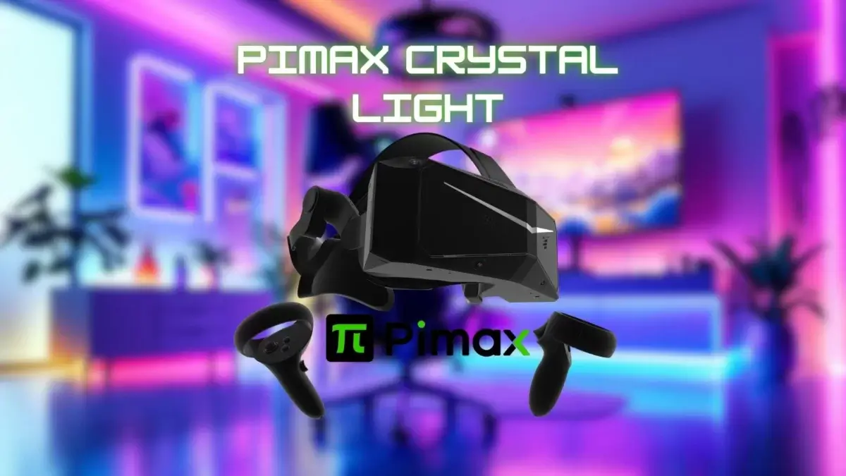 Casque VR Pimax Crystal Light avec ses caractéristiques principales et son design ergonomique