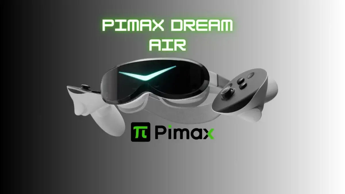 Casque VR Pimax Dream Air avec ses caractéristiques principales et son design compact