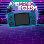 Console portable Anbernic RG353M avec écran tactile 3,5 pouces et design métallique