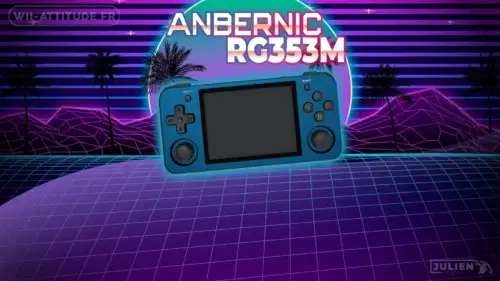 Console portable Anbernic RG353M avec écran tactile 3,5 pouces et design métallique