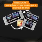 Console portable OneXSugar avec double écran et processeur Snapdragon G3 Gen 3.