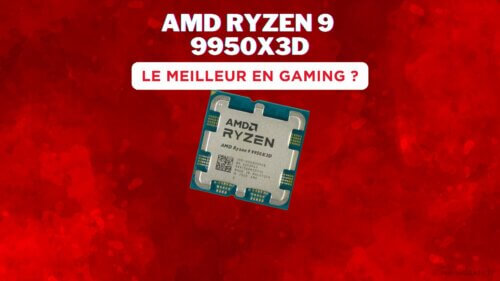 Processeur AMD Ryzen 9 9950X3D avec ses 16 cœurs et 32 threads